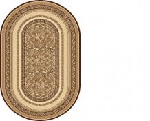 Kusov� koberec Aralia b�ov� - ov�l (beige)