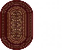Kusov� koberec Aralia v�nov� - ov�l (dark red)
