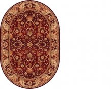 Kusový koberec Rejent vínový - ovál (ruby)