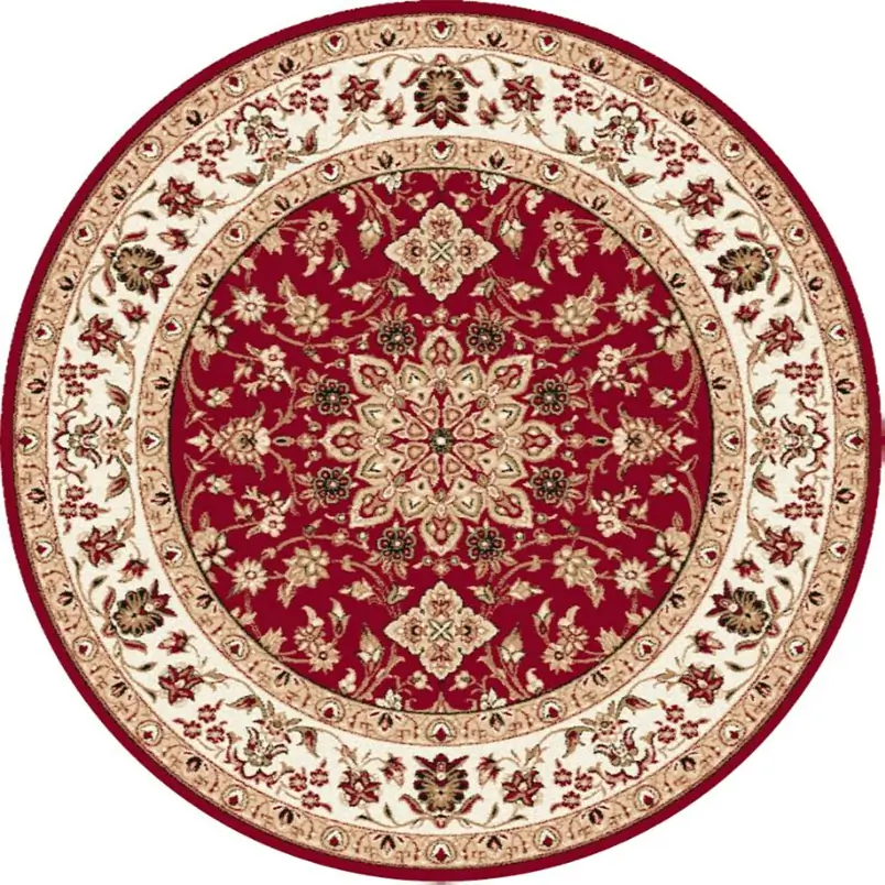 Kusový koberec Samires bordo kruh