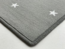 Dětský koberec Hvězdička šedá