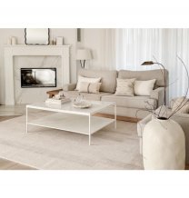 Kusový koberec Brush lines beige čtverec