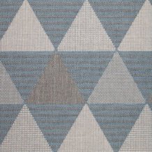 Kusový koberec Flat 21132-ivory/silver/light blue