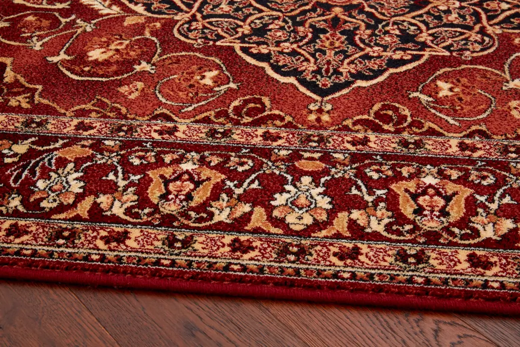 Kusový koberec Leyla vínový (ruby)