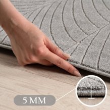 Kusový koberec Nova 1203 silver kruh
