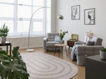 Kusový koberec Oblos ovál light grey