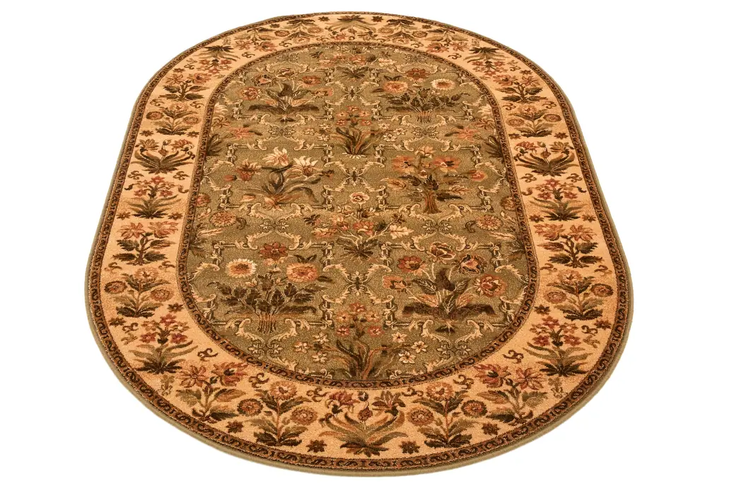 Kusový koberec Olandia oliwka- ovál