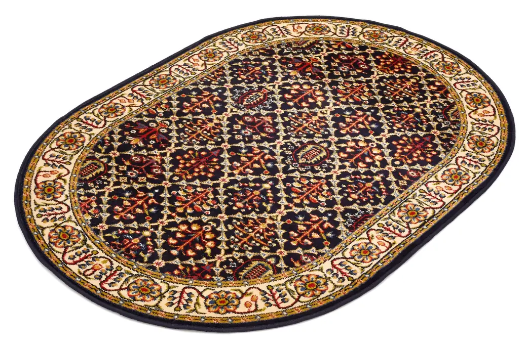 Kusový koberec Tamir granat ovál