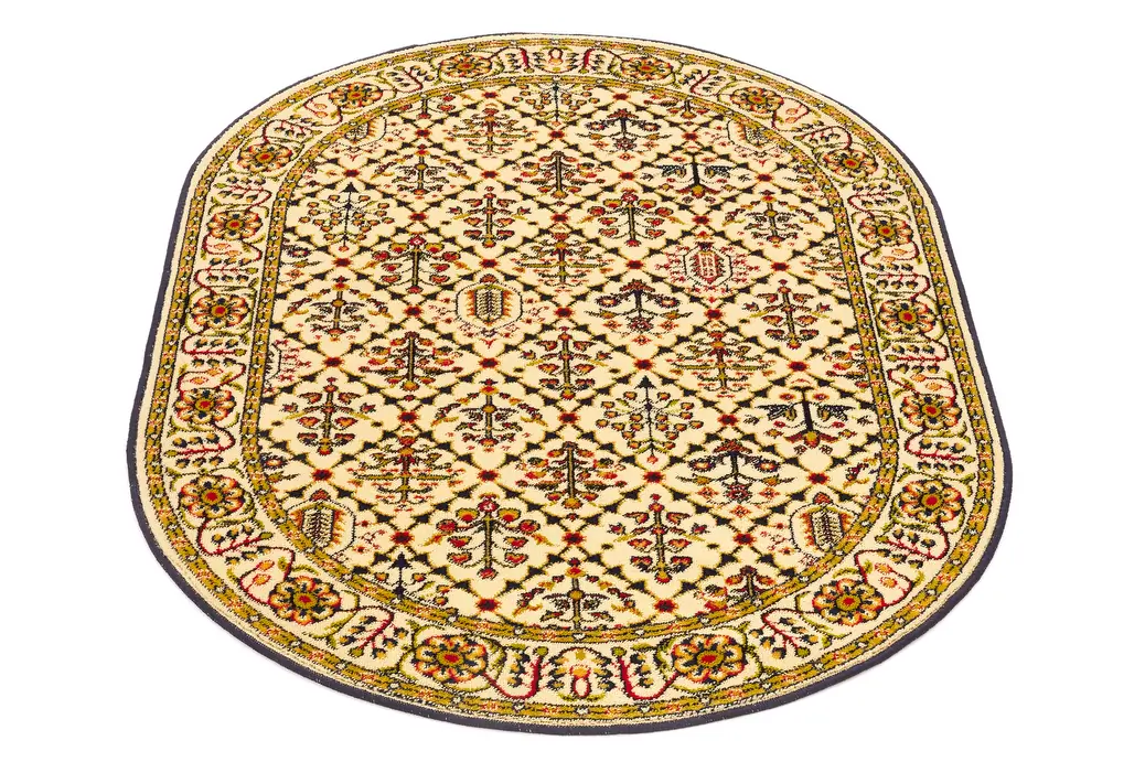 Kusový koberec Tamir krem ovál