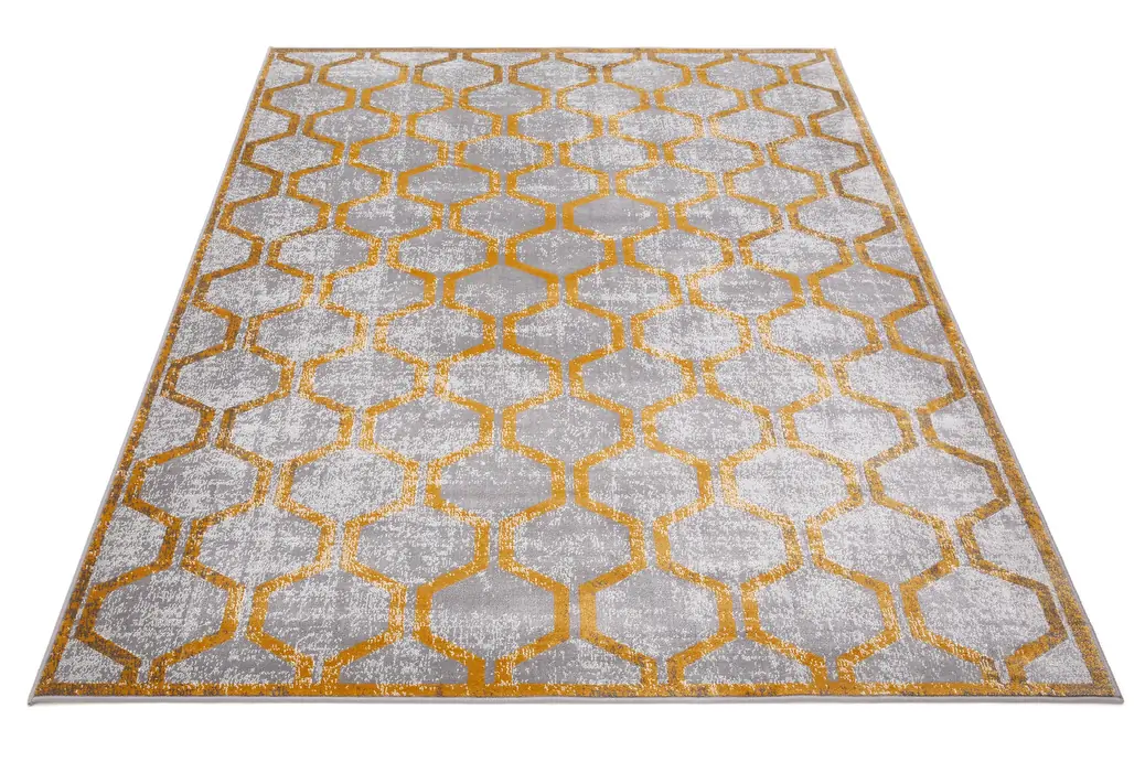 Kusový koberec Tehya zlatý
