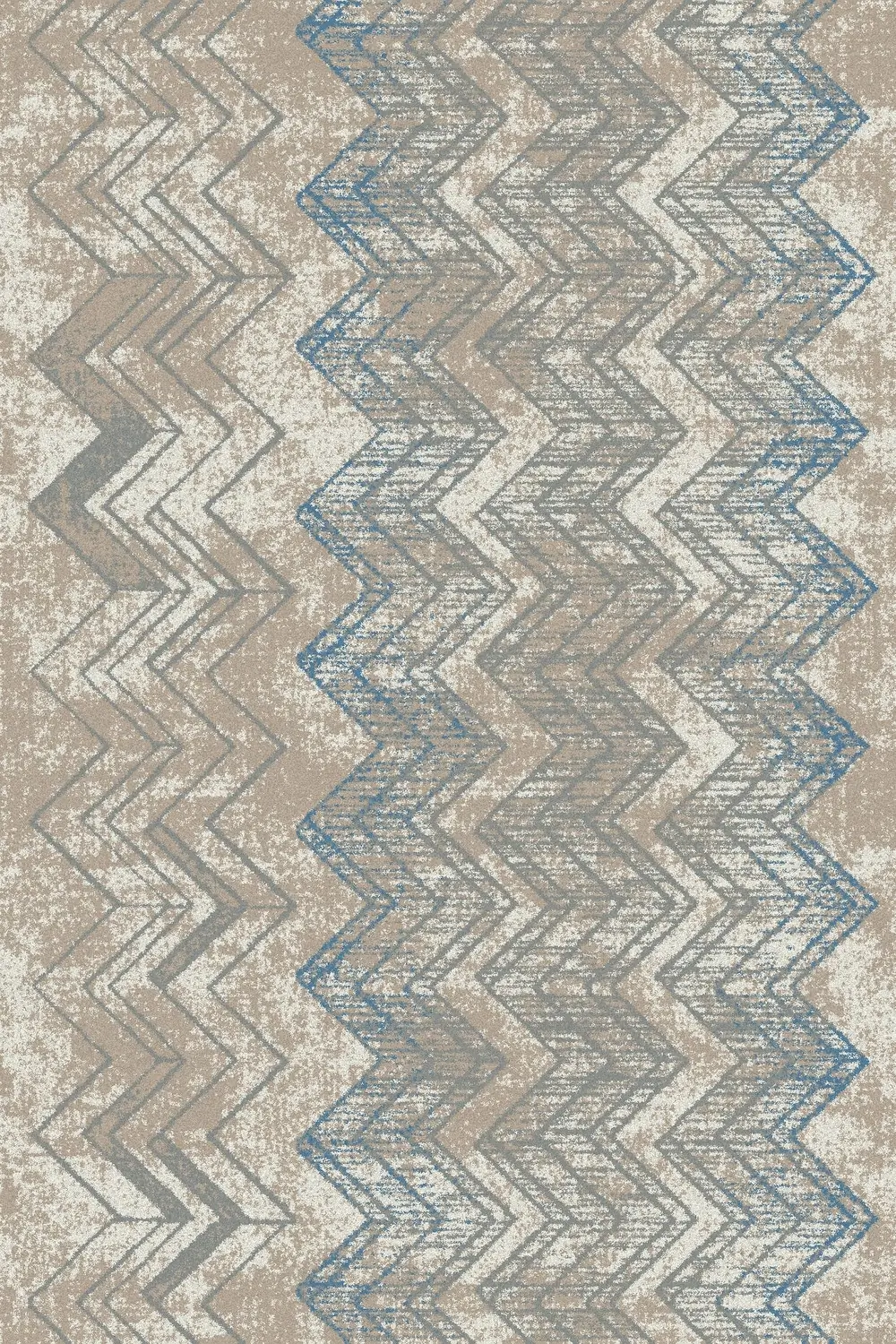 Kusový koberec Zig blue