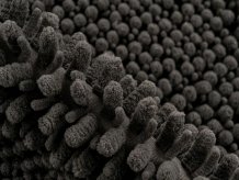 Předložka do koupelny Fluffy 700 graphite kruh